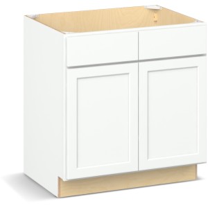 Reliabilt Parkstone II Reliabilt Parkstone II Brilliant White Sink Base Cabinet, 33-in with FF - 641574 | Lowe's Pro Supply
